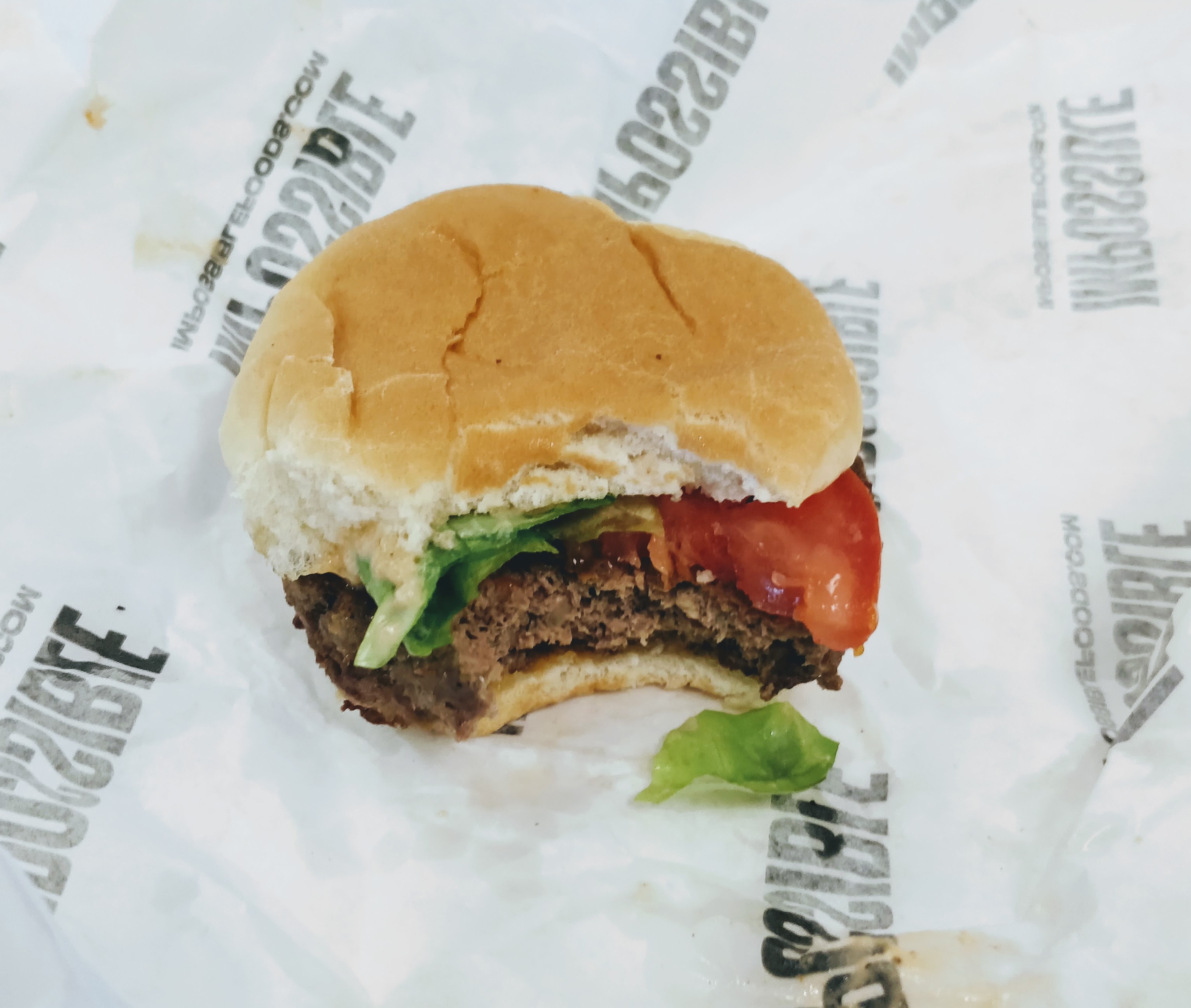 The vegetarian Impossible Burger